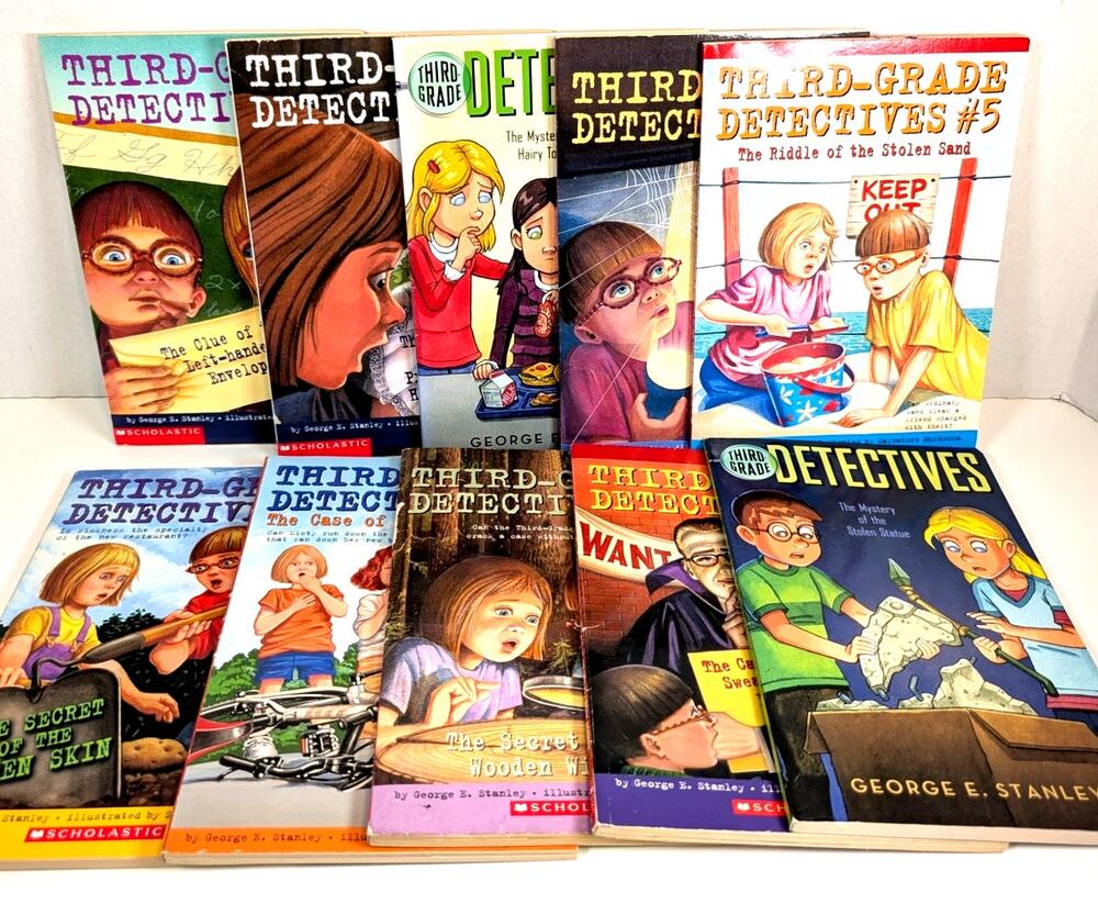 Complete Set Third-Grade Detectives Children Early Chapter Book Series Stanley